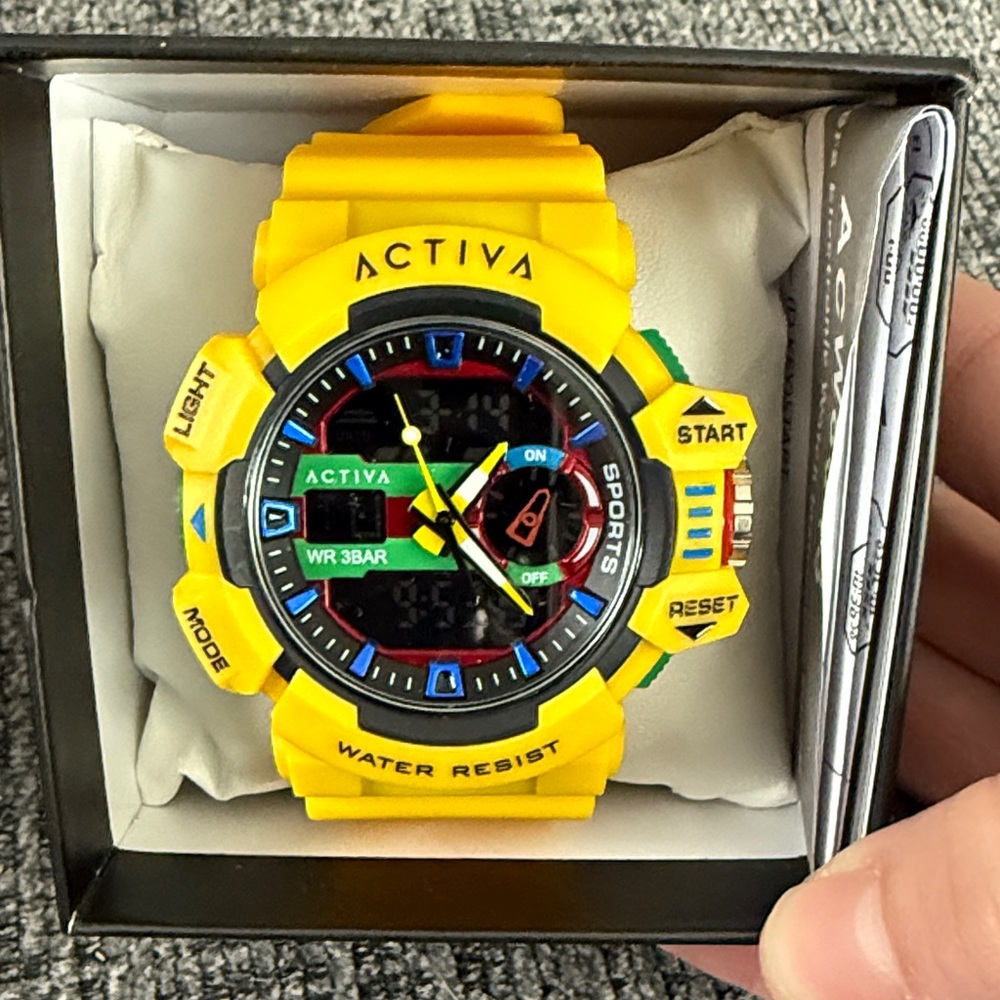 BNWT  X INVICTA Digital Men’s Watch Collection Bold Yellow Sports Watch. - Picture 5 of 9
